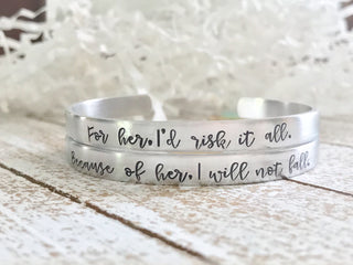 Mother/Daughter Cuff Bracelet Set