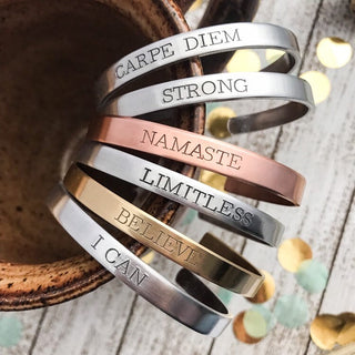 Word of the Year Cuff Bracelet