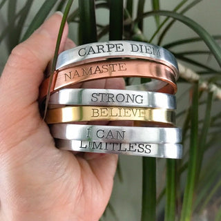 Word of the Year Cuff Bracelet