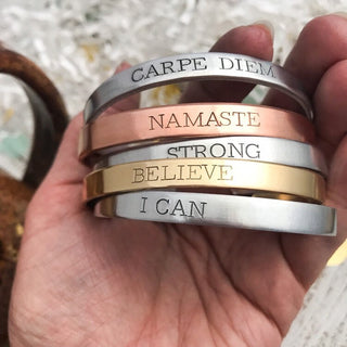 Word of the Year Cuff Bracelet