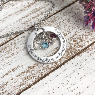 Personalized Birthstone Cuff Bracelet
