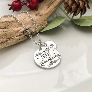 She Will Move Mountains Necklace
