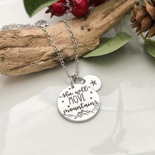 She Will Move Mountains Necklace