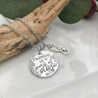 Nursing is a Work of Heart Necklace