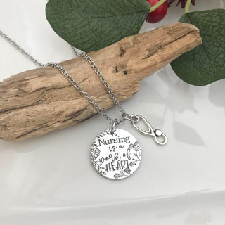 Nursing is a Work of Heart Necklace