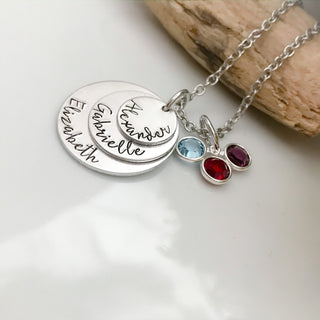 Mother's Layering Birthstone Necklace