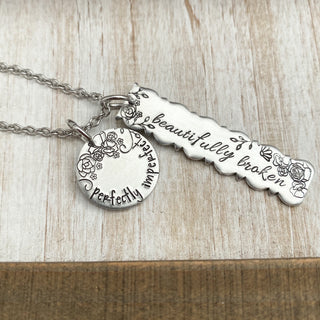 Perfectly Imperfect. Beautifully Broken Necklace