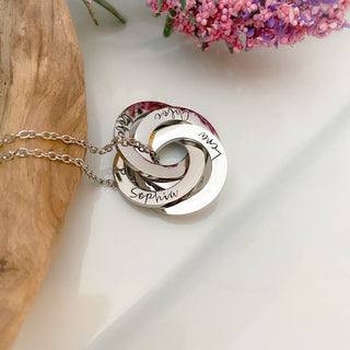 4 Ring Interlocking Necklace