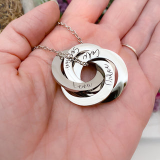 4 Ring Interlocking Necklace