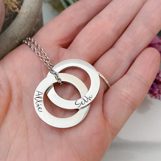 2 Ring Interlocking Necklace