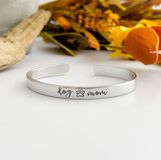 Dog Mom Cuff Bracelet