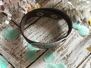 Cancer May Have Started the Fight but I Will Finish It Leather Cuff Bracelet
