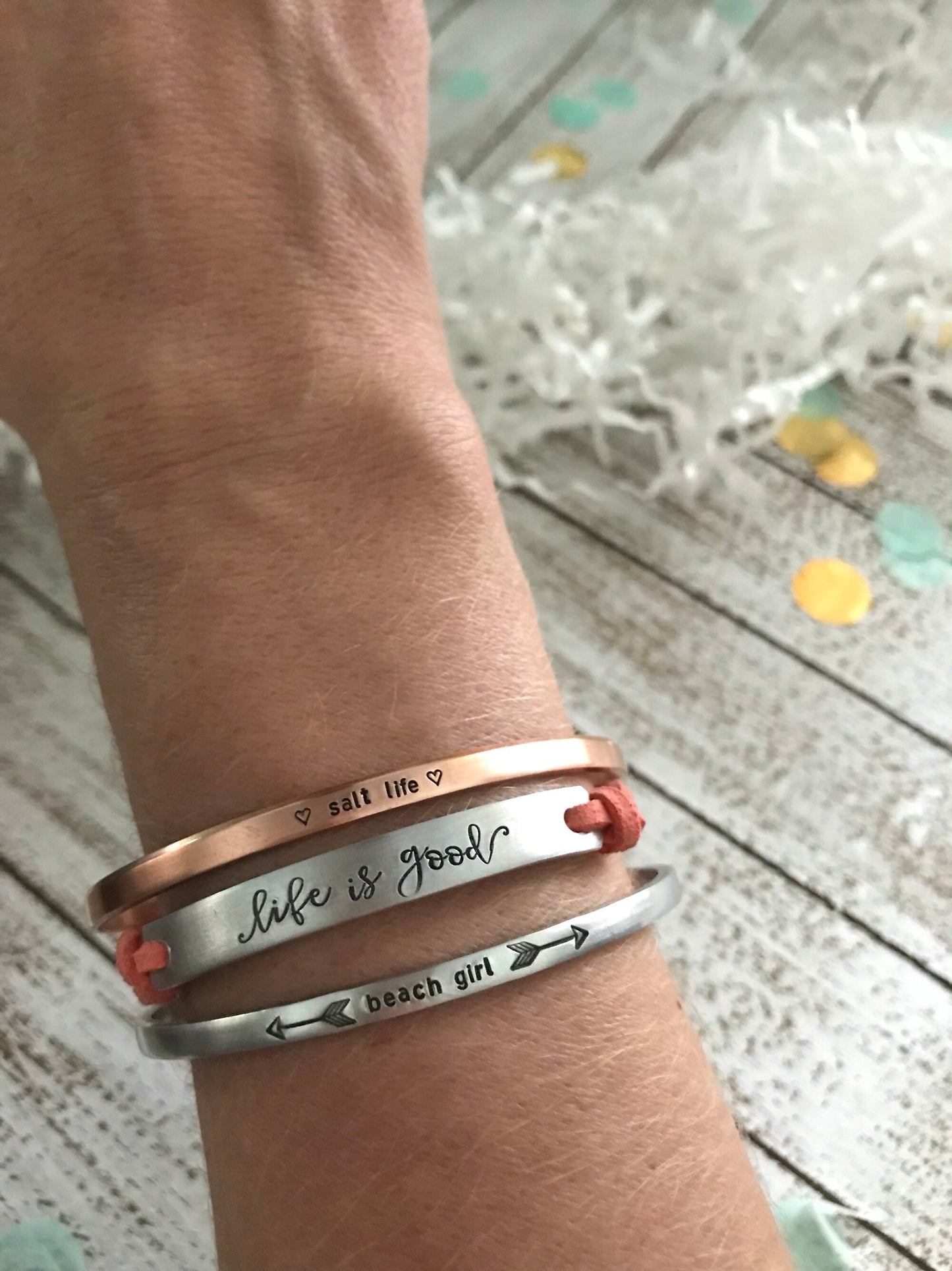 Live what you love--strong woman--inspirational jewelry--birthday gift--friend gift--religious jewelry--daily reminder--skinny silver cuff