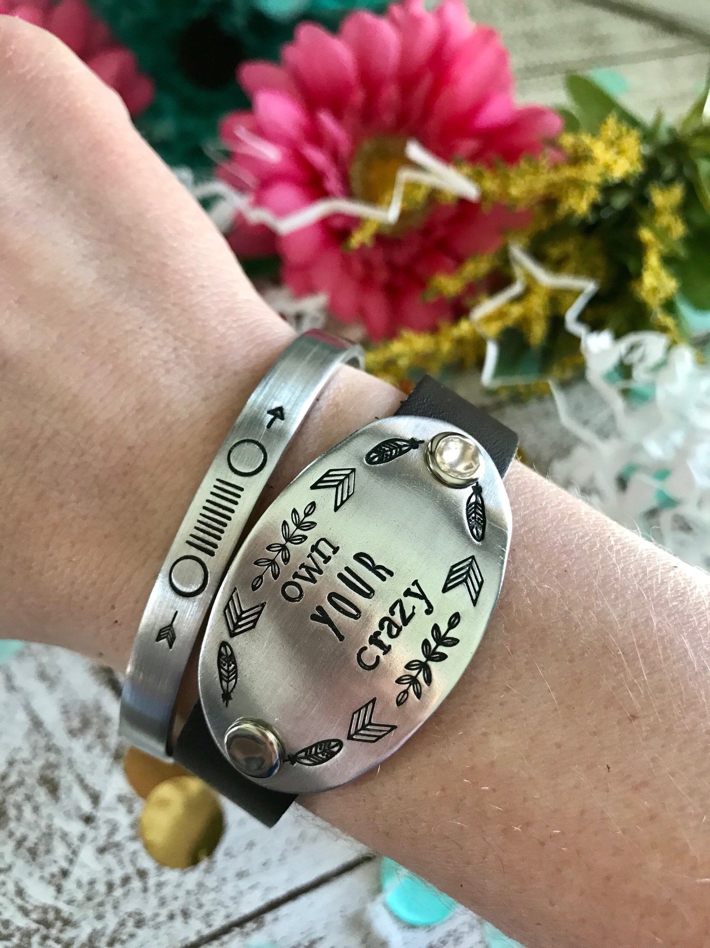 Live in the Moment Cuff Bracelet--Be in the Moment