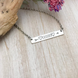 Jeep Girl Necklace with Hearts