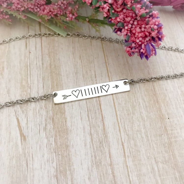 Jeep Girl Necklace with Hearts