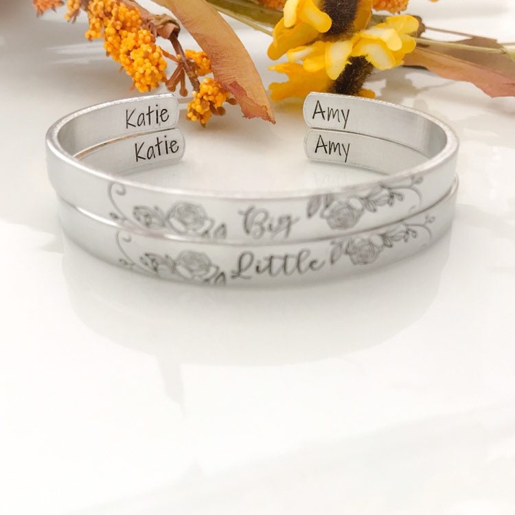 Big Little Bracelet Set--Sorority Gift--Big Little Reveal--College Student Gift--Greek Life--Sorority Sisters Gift--Matching Bracelets