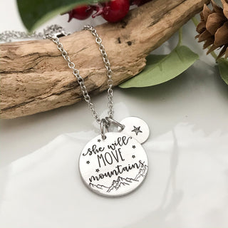 She Will Move Mountains Necklace