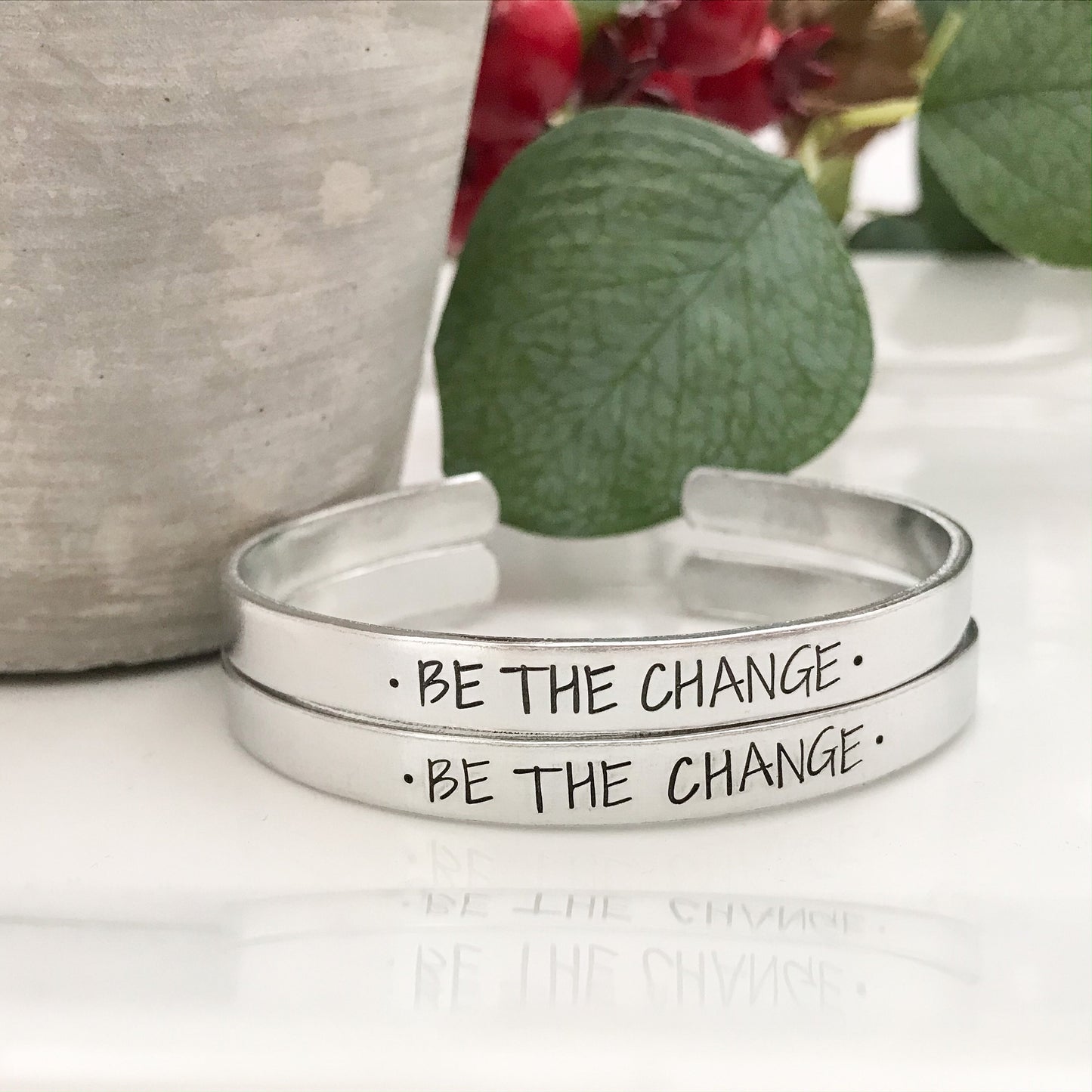 Be the change bracelet--inspirational bracelet--change quote--quote bracelet--life quote--change the world--motivationa quote--quote jewelry
