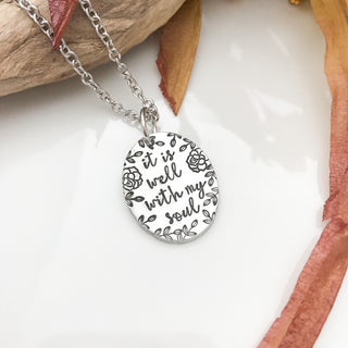 It is well with my soul necklace--