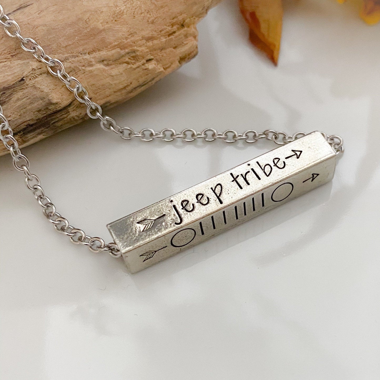 Jeep Tribe Bar Necklace