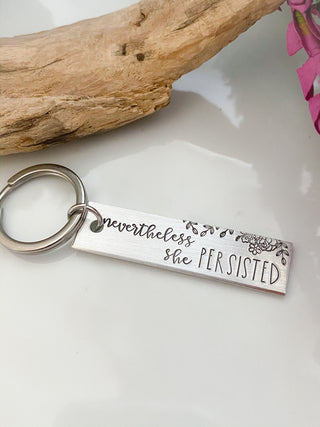 Nevertheless, She Persisted Keychain