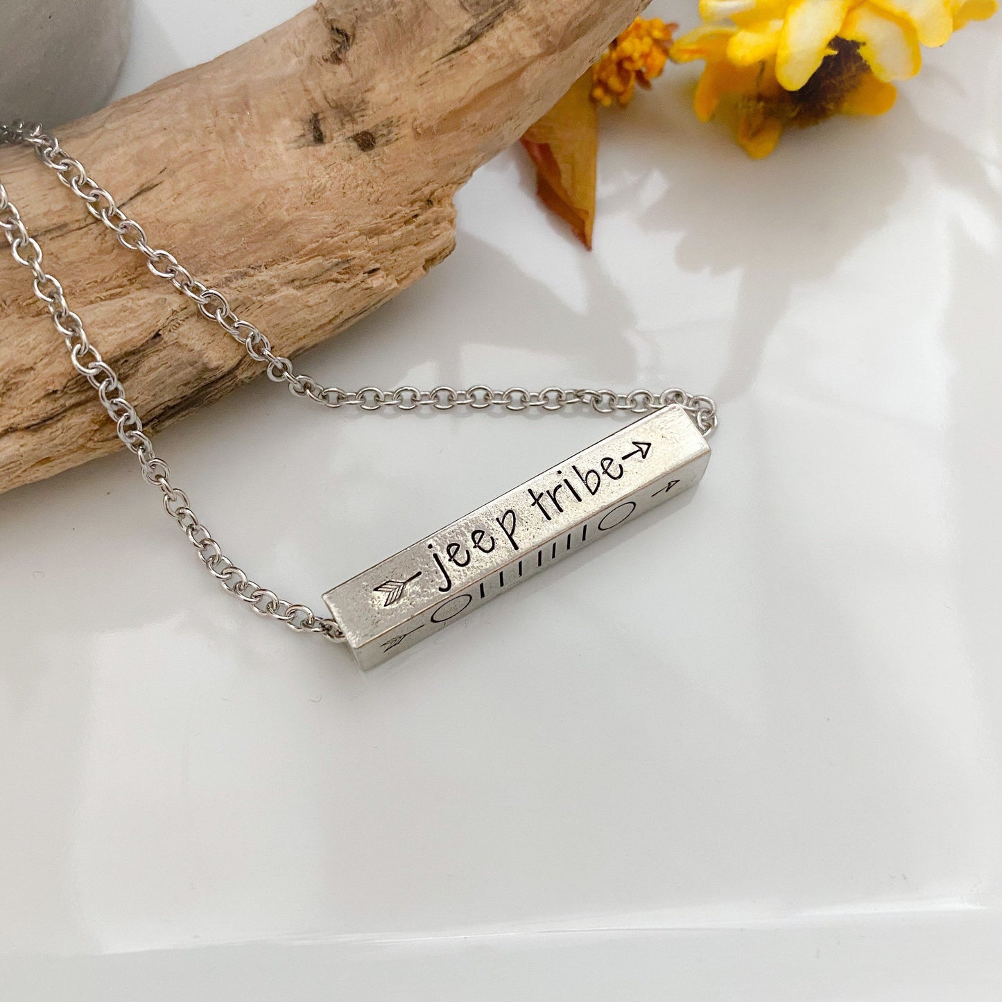 Jeep Tribe Bar Necklace