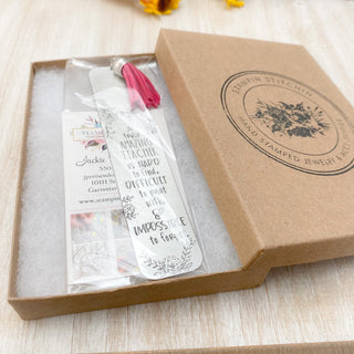 Teacher Thank You Bookmark, Teacher Appreciation Gift, End of the Year Gift, Special Teacher