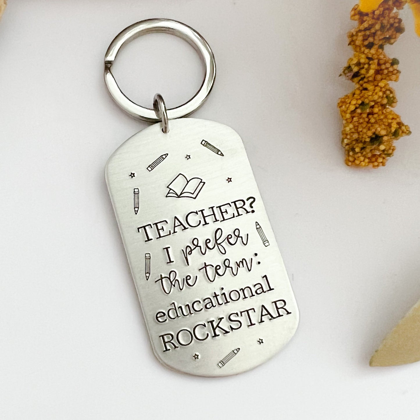 Funny Teacher gift--teacher keychain--teacher thank you--christmas gifts--teacher appreciation--teacher birthday