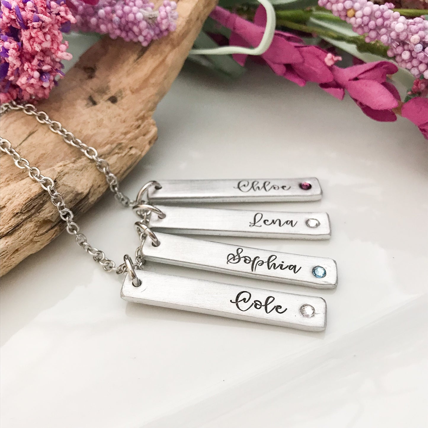 Customized Birthstone Mothers Necklace
